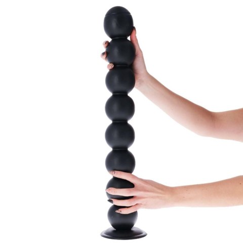 Korek analny kulkowy czarny 58cm MSX