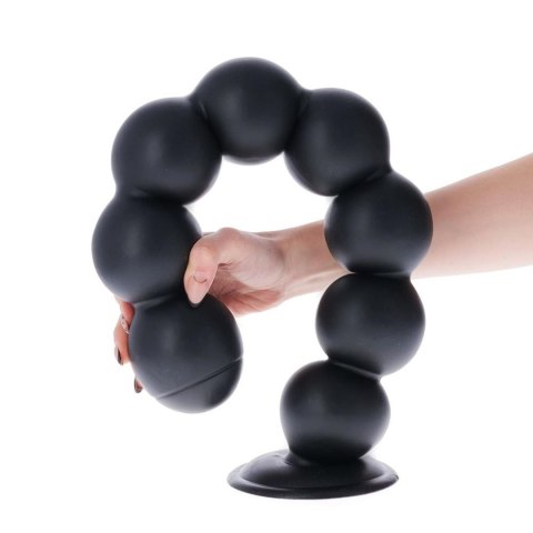 Korek analny kulkowy czarny 58cm MSX