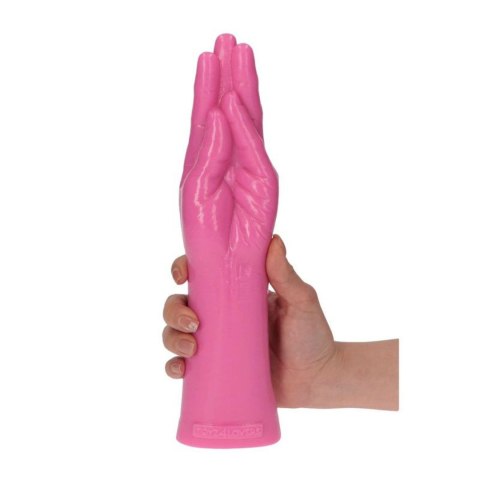 Dildo do fistingu różowe ręka 28cm