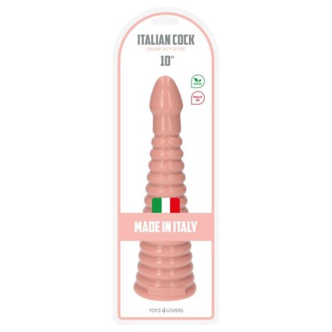 Korek analny żebrowany beżowy 26cm MSX