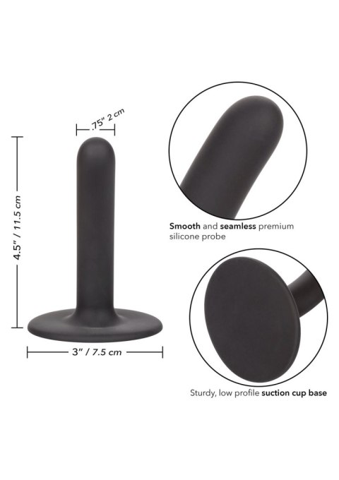 Sonda z hipoalergicznego silikonu czarna 4.5/11.5cm Calextics