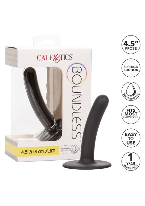 Sonda z hipoalergicznego silikonu czarna 4.5/11.5cm Calextics