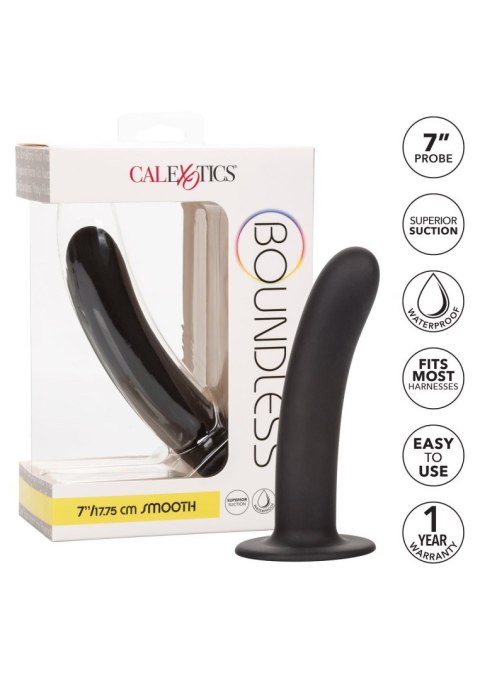 Sonda z hipoalergicznego silikonu czarna 7/17.75cm Calextics