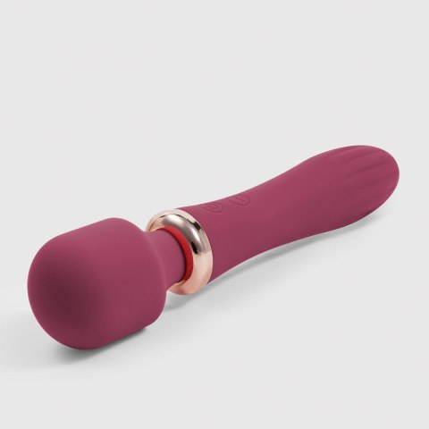 Masażer Crushious Dual Massage Wand Jinx 10 Trybów USB Ładowany Bordowy - Crushious