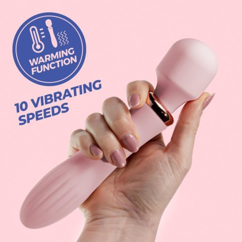 Masażer Crushious Dual Massage Wand Jinx 10 Trybów USB Ładowany Różowy - Crushious