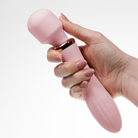 Masażer Crushious Dual Massage Wand Jinx 10 Trybów USB Ładowany Różowy - Crushious
