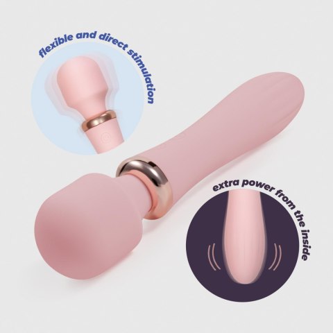 Masażer Crushious Dual Massage Wand Jinx 10 Trybów USB Ładowany Różowy - Crushious
