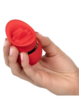 Stymulator Łechtaczki French Kiss Sweet Talker Red 12 Trybów Migoczącego Języczka Wodoodporny USB Czerwony