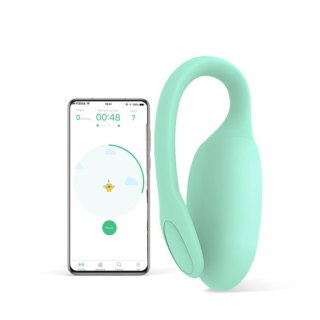 Jajeczko wibrujące miętowe sterowane aplikacją Magic Motion FitCute