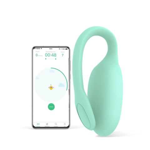 Jajeczko wibrujące miętowe sterowane aplikacją Magic Motion FitCute