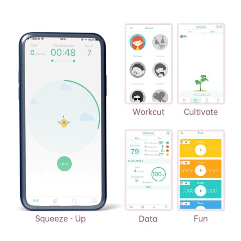 Jajeczko wibrujące miętowe sterowane aplikacją Magic Motion FitCute