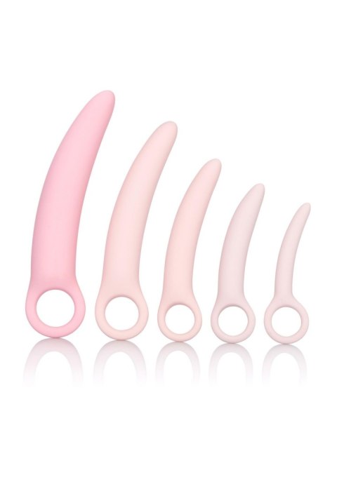 Zestaw dilatorów do ćwiczenia mięśni kegla pudrowy róż 5szt. Calextics