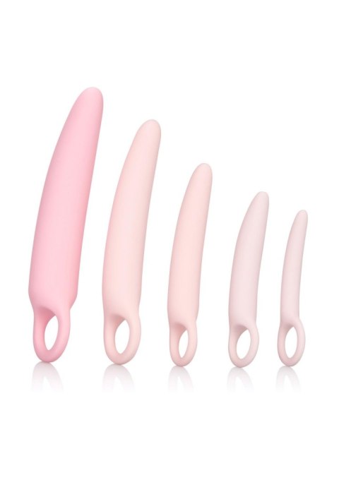 Zestaw dilatorów do ćwiczenia mięśni kegla pudrowy róż 5szt. Calextics