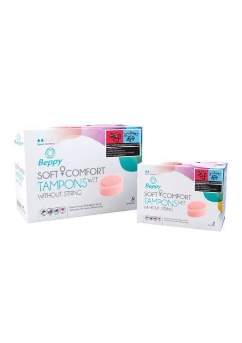 Tampony Beppy Soft & Comfort Wet 8szt. Natural