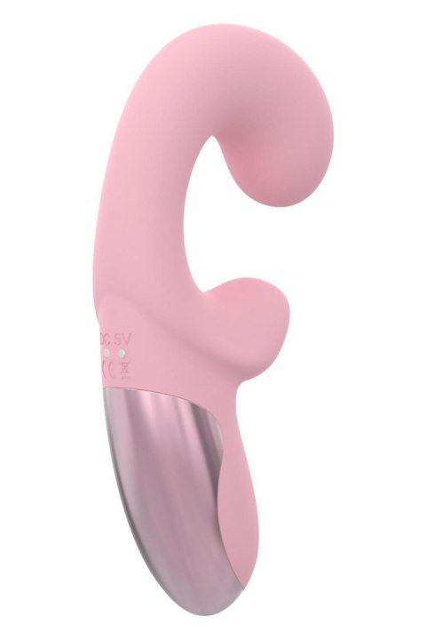 Wibrator Elastyczny Giętki Dwusilnikowy Silikonowy IPX6 - GLAM FLEXIBLE DUO VIBRATOR