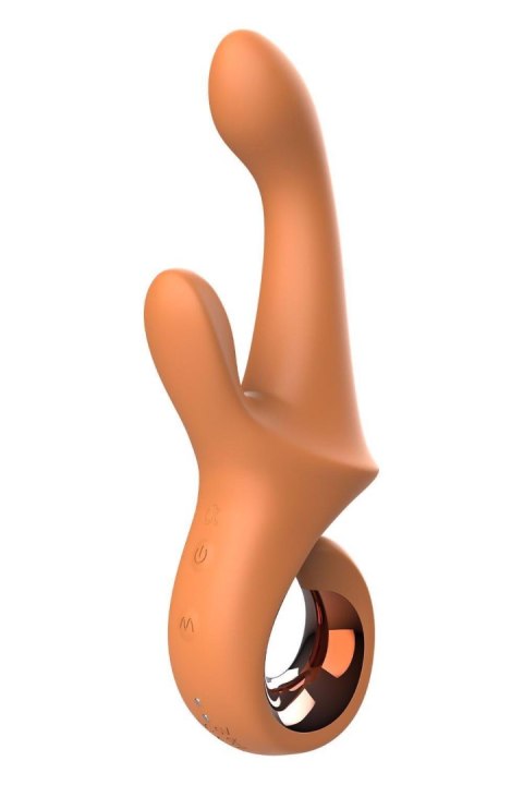Wibrator Króliczek Z Ruchem Kołyszącym Trzysilnikowy Silikonowy IPX6 - GLAM G-SPOT DUO VIBRATOR