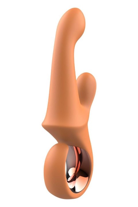 Wibrator Króliczek Z Ruchem Kołyszącym Trzysilnikowy Silikonowy IPX6 - GLAM G-SPOT DUO VIBRATOR