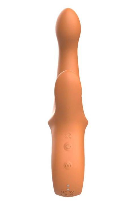 Wibrator Króliczek Z Ruchem Kołyszącym Trzysilnikowy Silikonowy IPX6 - GLAM G-SPOT DUO VIBRATOR