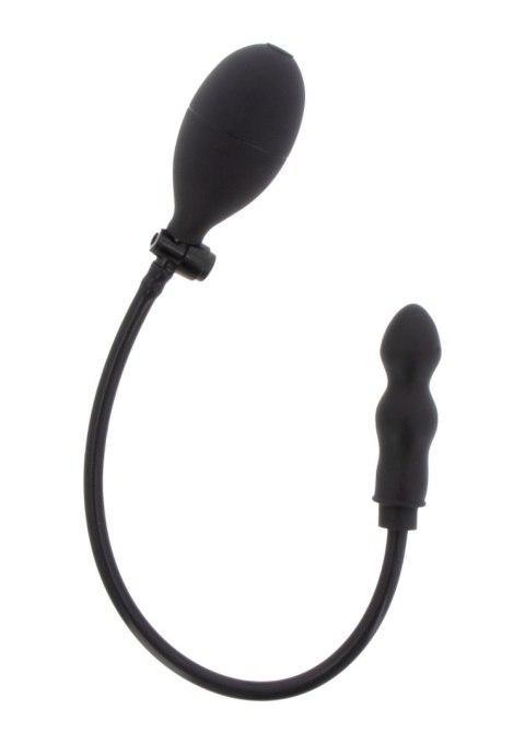 Korek analny pompowany czarny dla początkujących Inflatable Bulb Plug