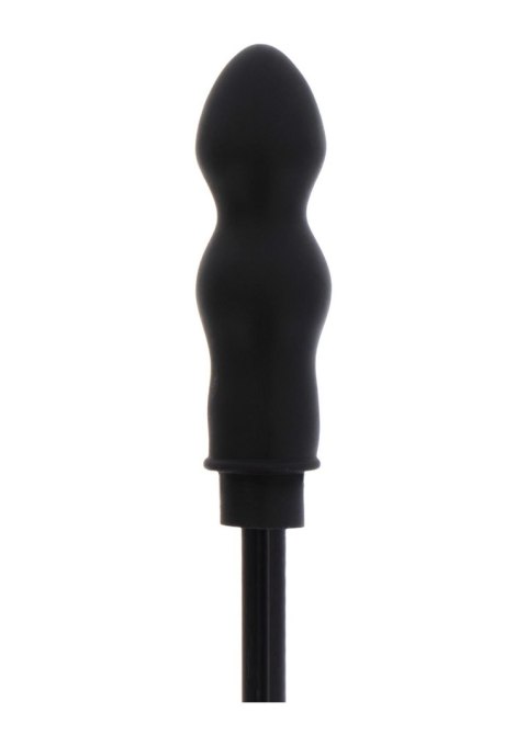 Korek analny pompowany czarny dla początkujących Inflatable Bulb Plug