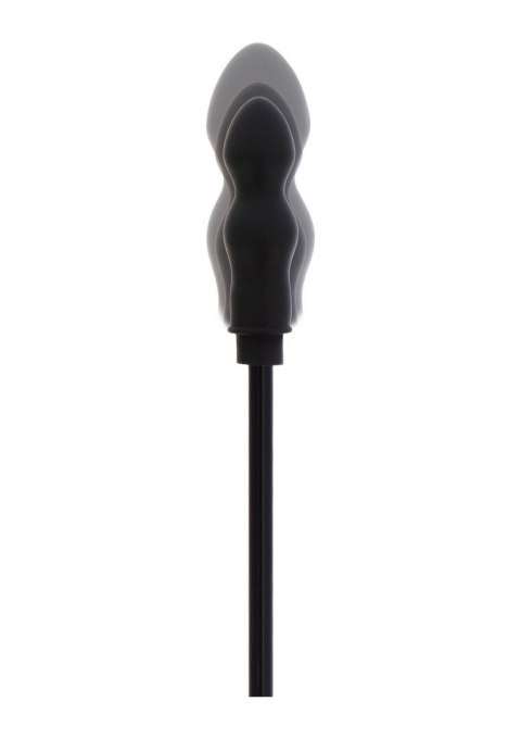 Korek analny pompowany czarny dla początkujących Inflatable Bulb Plug