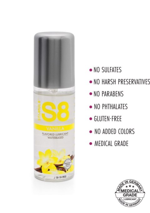 Lubrykant smakowy wanilia S8 Flavored Lube 125ml