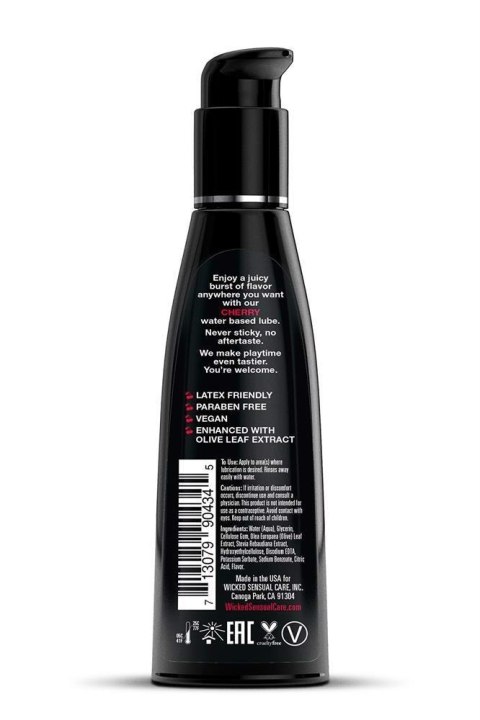 Lubrykant smakowy wiśnia WICKED AQUA CHERRY FLAVORED 120ml