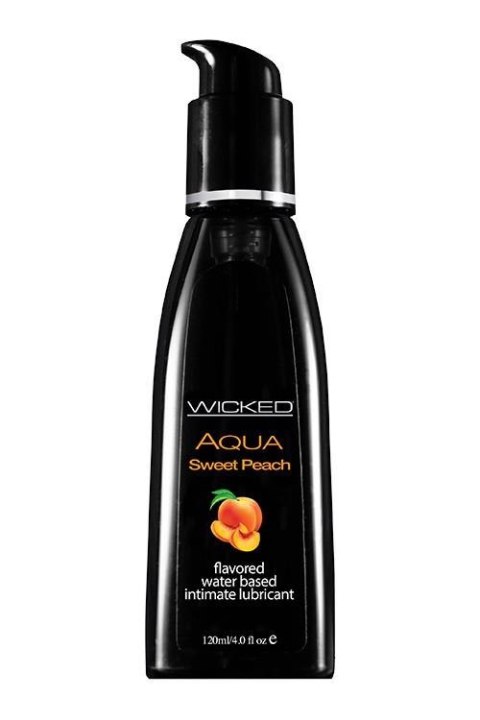Lubrykant smakowy słodka brzoskwinia WICKED AQUA SWEET PEACH FLAVORED 120ml