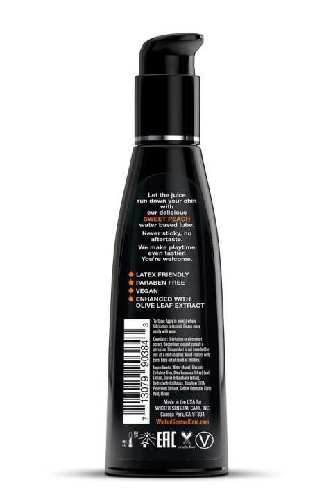 Lubrykant smakowy słodka brzoskwinia WICKED AQUA SWEET PEACH FLAVORED 120ml