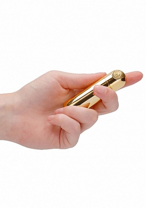 Wibrator Kulkowy USB Ładowany 10 Prędkości Złoty