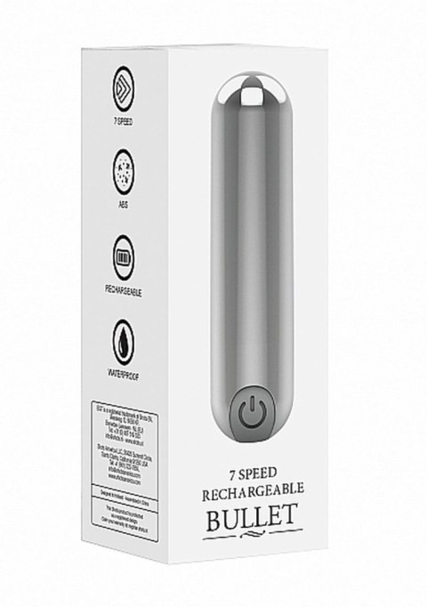 Wibrator Kulkowy USB Ładowany 10 Prędkości Srebrny