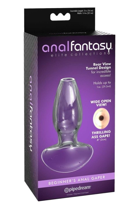 Tunel analny szklany przeźroczysty ANAL FANTASY ELITE TONGA