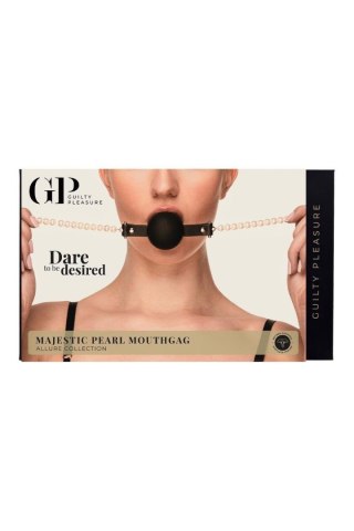 Knebel czarny z perełkami GUILTY PLEASURE MAJESTIC PEARL MOUTHGAG