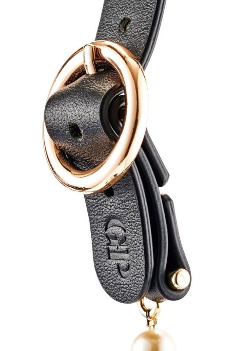 Knebel czarny z perełkami GUILTY PLEASURE MAJESTIC PEARL MOUTHGAG