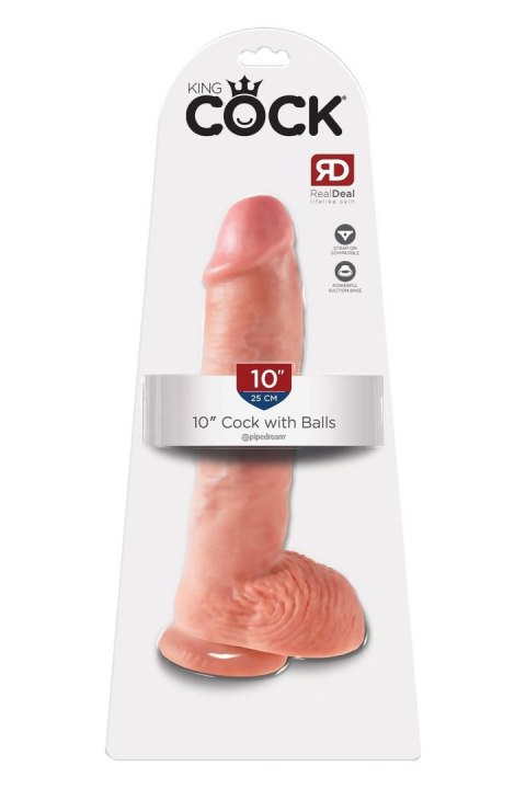 Dildo realistyczne z przyssawką cieliste 25cm KING COCK