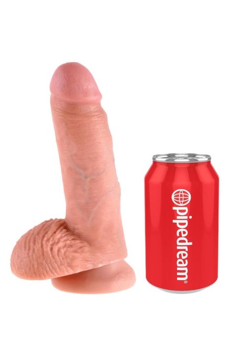 Dildo realistyczne cieliste 18cm KING COCK TONGA