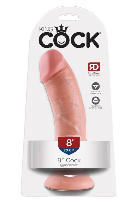 Dildo realistyczne cieliste 20.5cm KING COCK TONGA