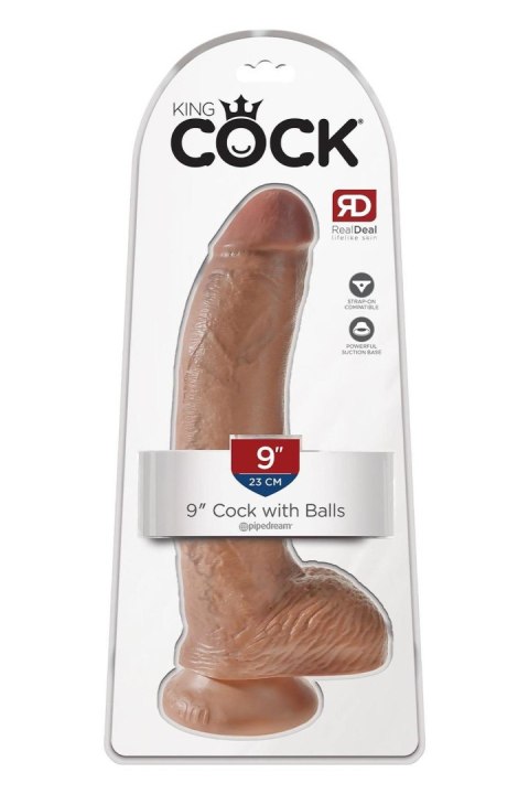 Dildo realistyczne naturalne 23cm KING COCK