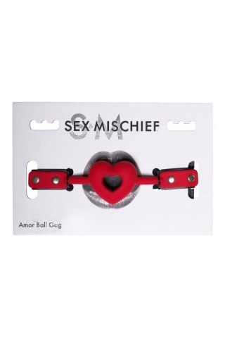 Rozwieracz do ust czerwony SPORTSHEETS SM AMOR BALL GAG
