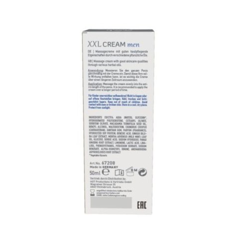 Krem na powiększanie penisa 50ml HOT Productions & Vertriebs GmbH