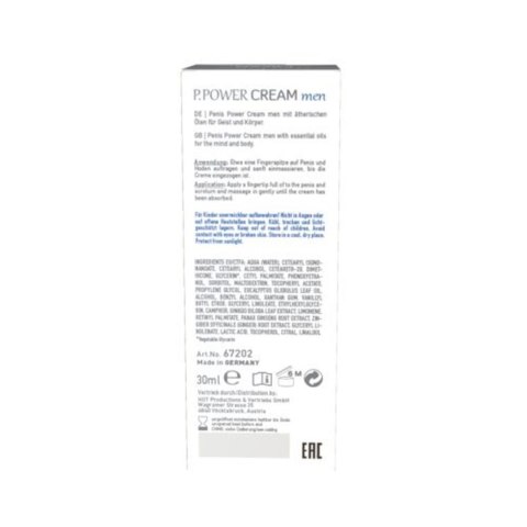 Krem zwiększający erekcję Shiatsu Penis Power Cream Men 30ml HOT Productions & Vertriebs GmbH