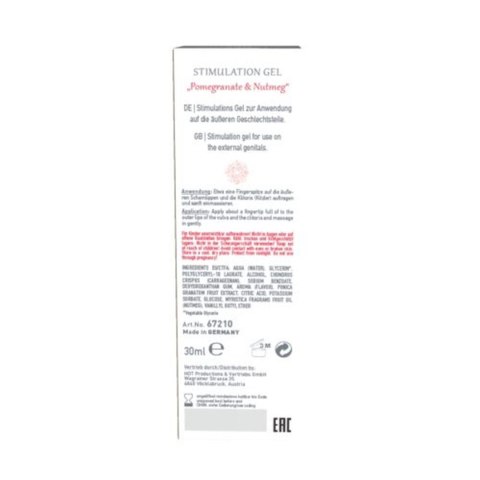 Żel stymulujący dla kobiet granat i gałka muszkatołowa 30ml HOT Productions & Vertriebs GmbH