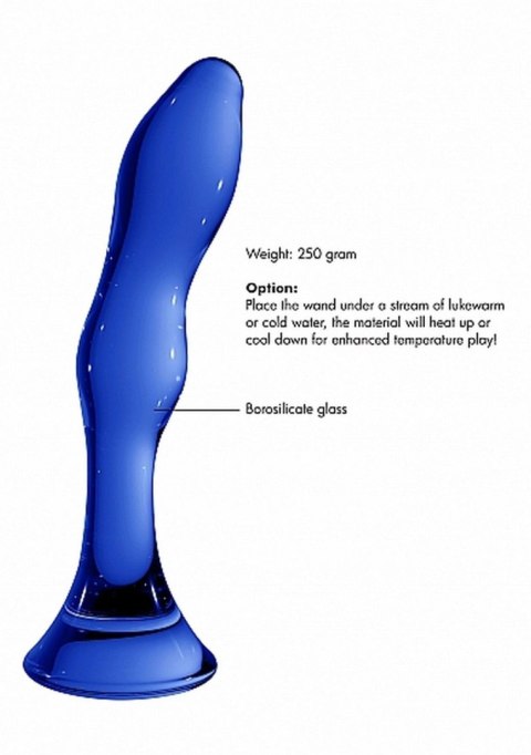Dildo szklane niebieskie Chrystalino Gallant SHOTS
