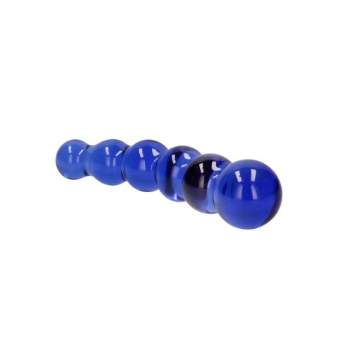 Dildo szklane kulki niebieskie 18.5cm Chrystalino Planets SHOTS