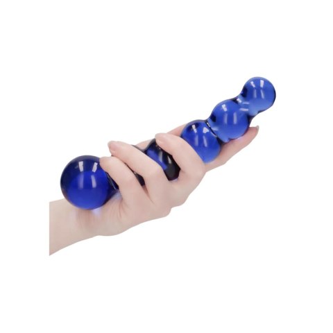 Dildo szklane kulki niebieskie 18.5cm Chrystalino Planets SHOTS