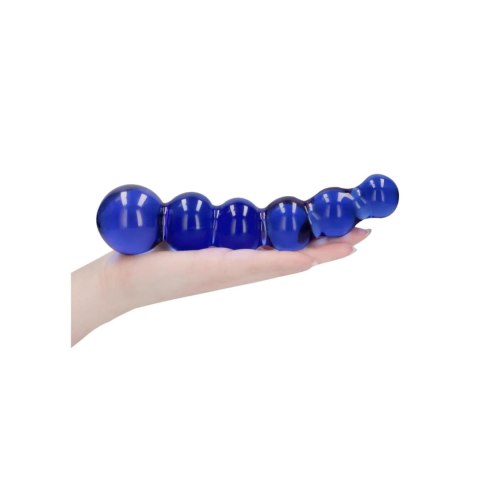 Dildo szklane kulki niebieskie 18.5cm Chrystalino Planets SHOTS