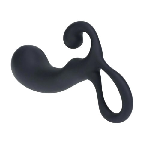 Silikonowy Masażer Prostaty Bulb With Loop Rozmiar L Czarny