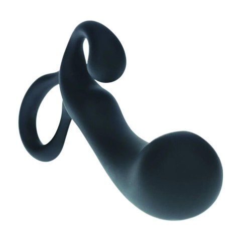 Silikonowy Masażer Prostaty Bulb With Loop Rozmiar L Czarny