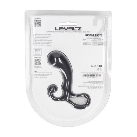 Silikonowy Masażer Prostaty Bulb With Loop Rozmiar S Czarny