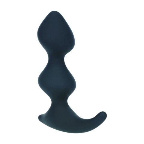 Wibrujący Masażer Prostaty Full Double Ripple Silikonowy Czarny